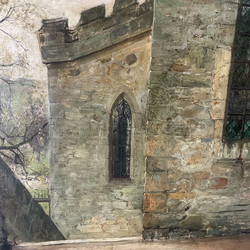 Walter Dendy Sadler - Oil on Canvas - Haddon Hall 1885 View VI