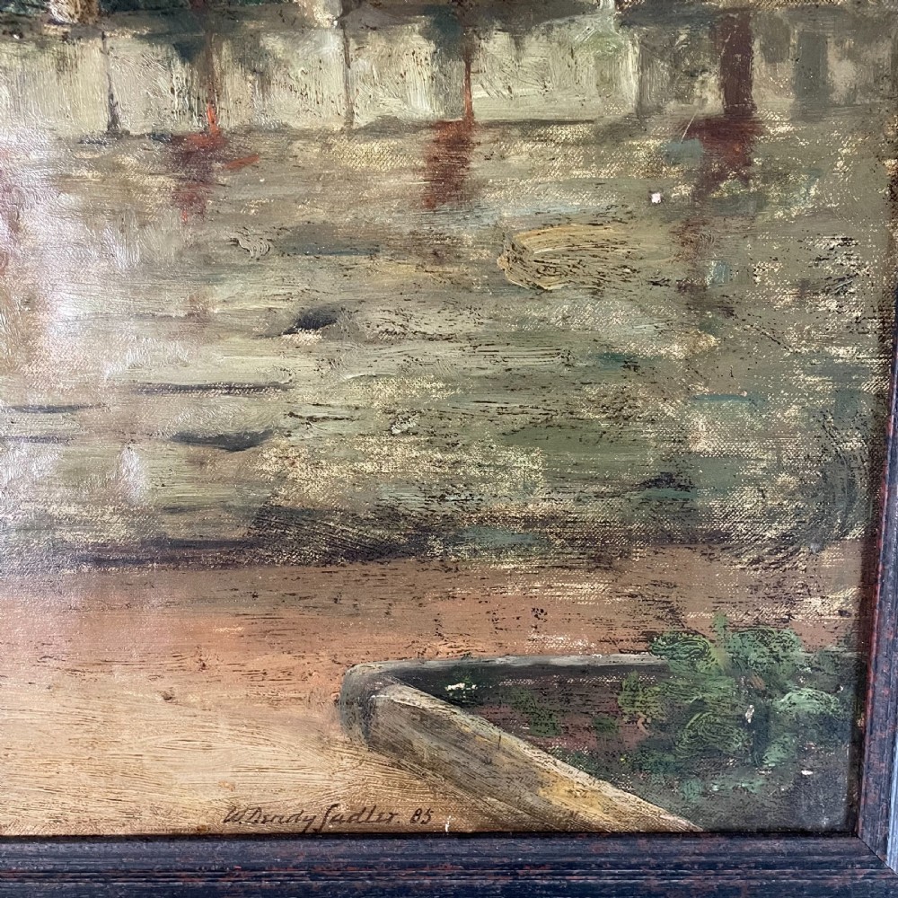 Walter Dendy Sadler - Oil on Canvas - Haddon Hall 1885 View VIII