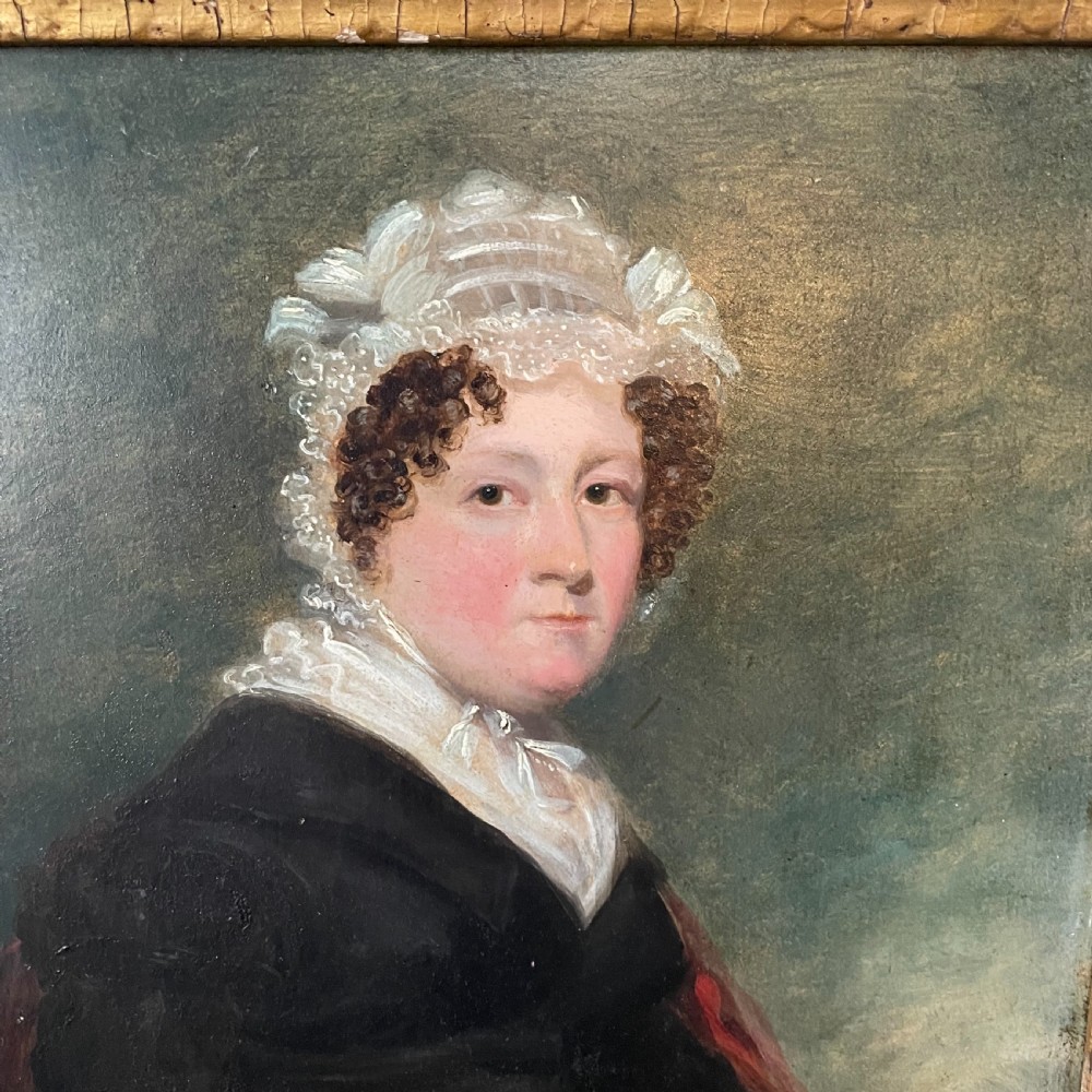 Georgian Portrait, Oil on Board View II