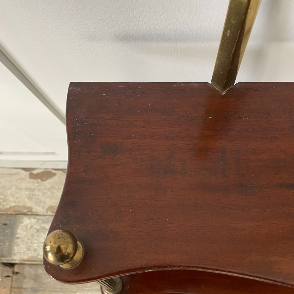 Pair of Edwardian Serpentine 3 Tier Wall Shelves View VIII