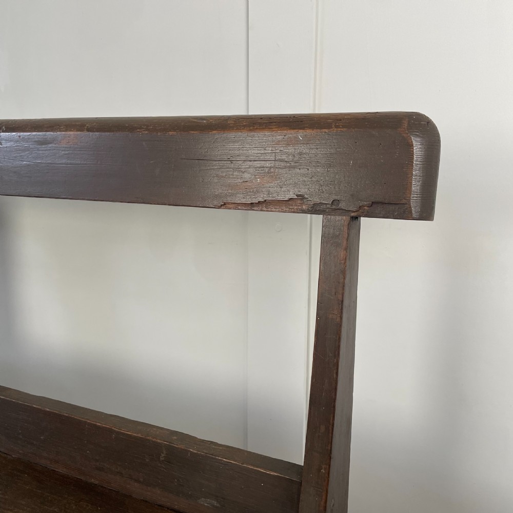 Early 20th C. Pitch Pine Bench View VII