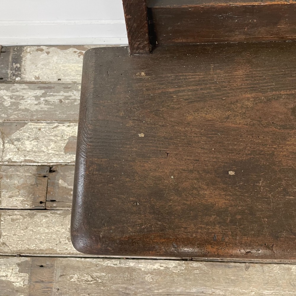 Early 20th C. Pitch Pine Bench View VIII