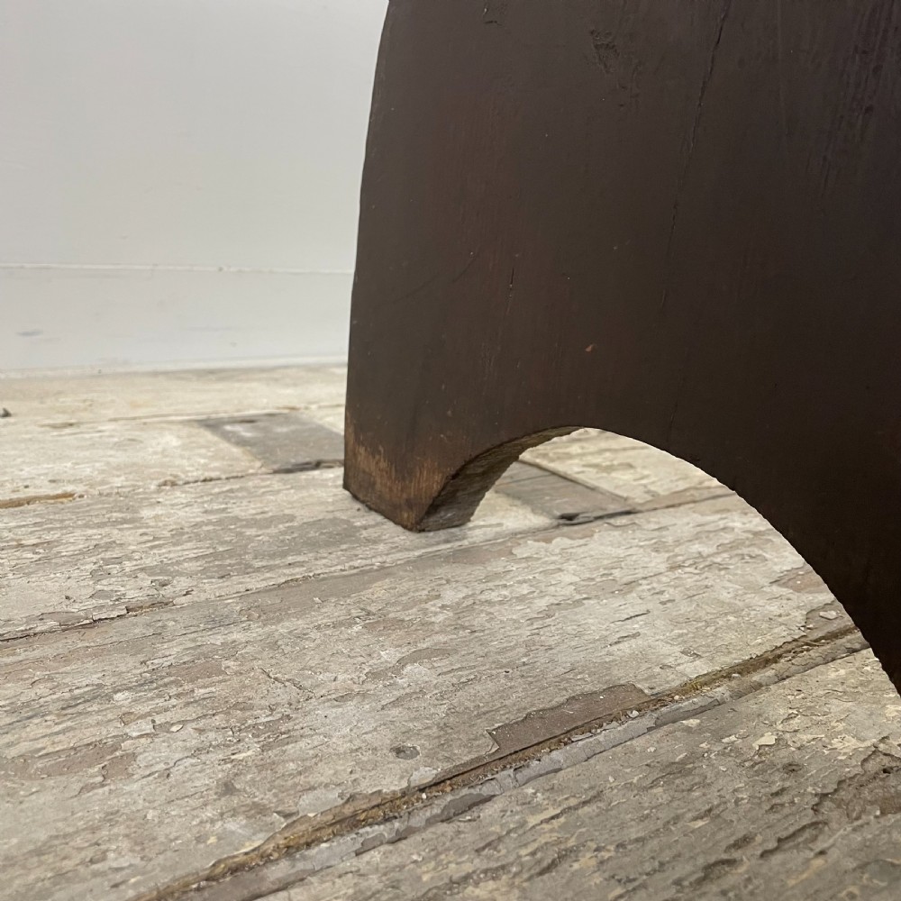 Early 20th C. Pitch Pine Bench View XIV