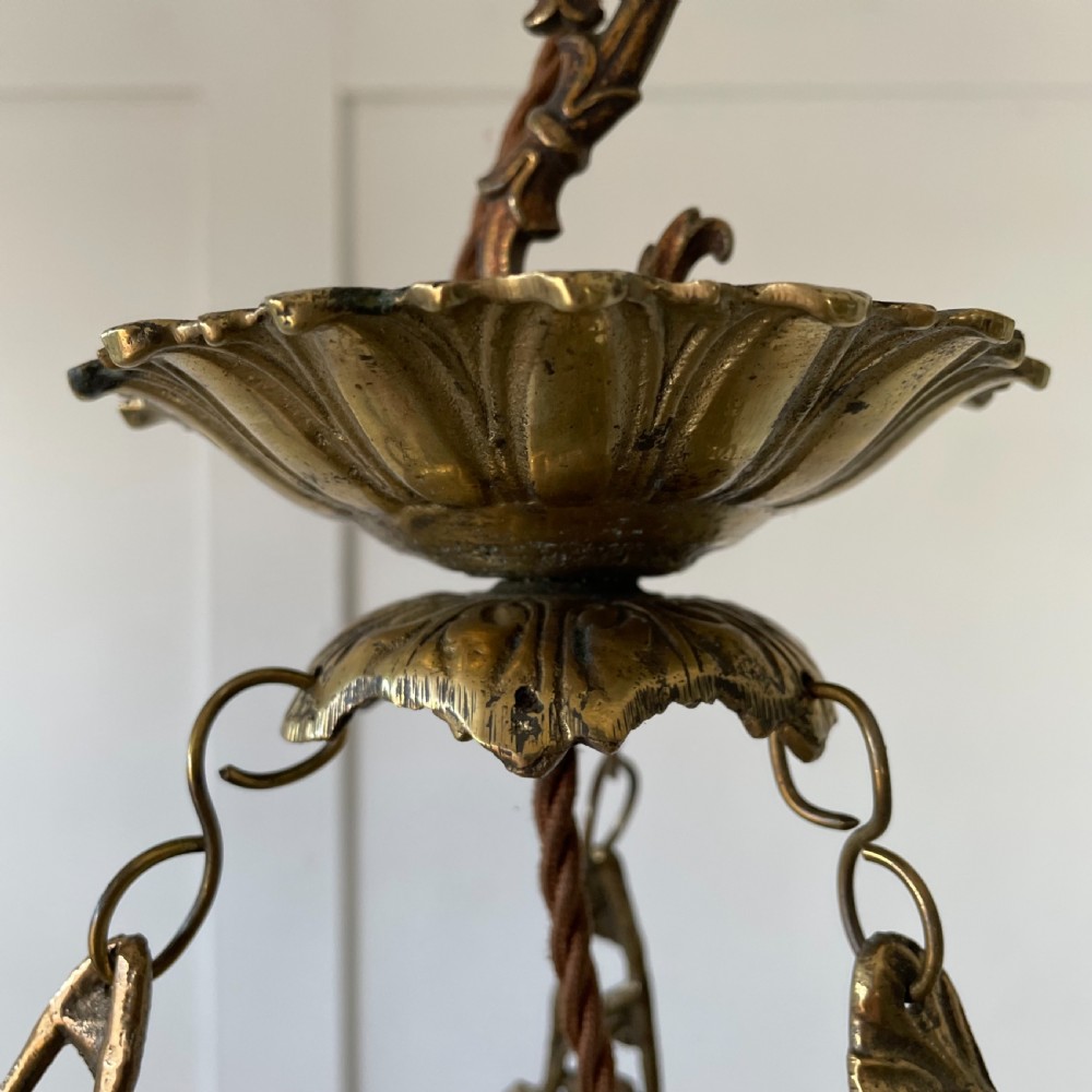 Early 20th C. Murano Glass Flower Chandelier View V