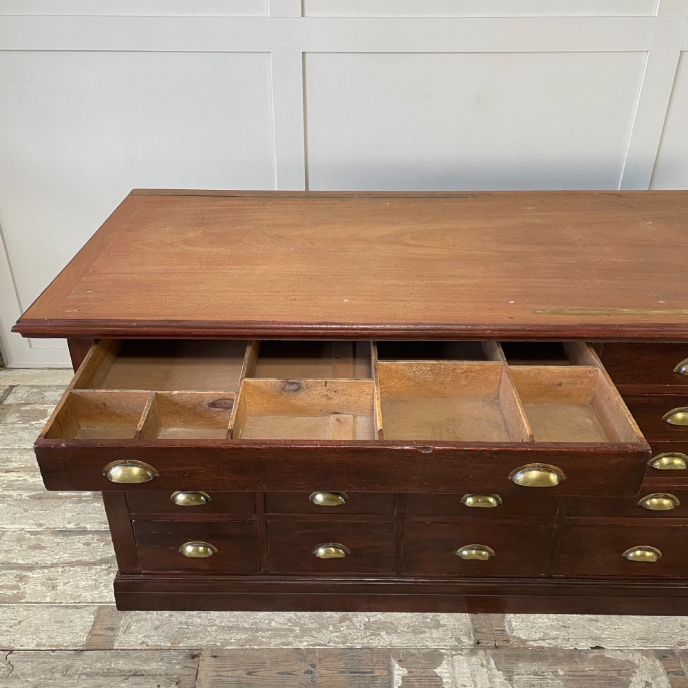 Victorian Mahogany Haberdashery Shop Counter View III