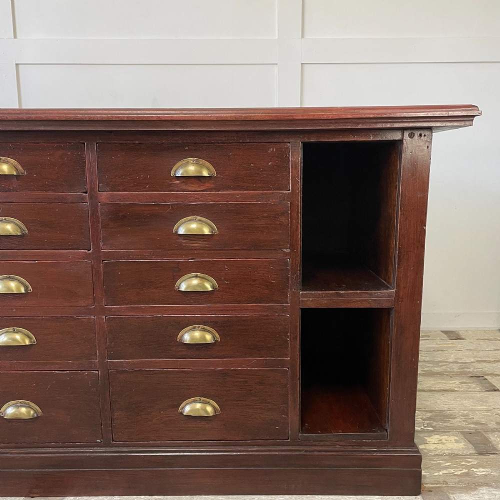 Victorian Mahogany Haberdashery Shop Counter View IV