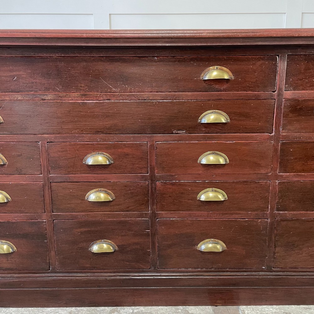 Victorian Mahogany Haberdashery Shop Counter View V