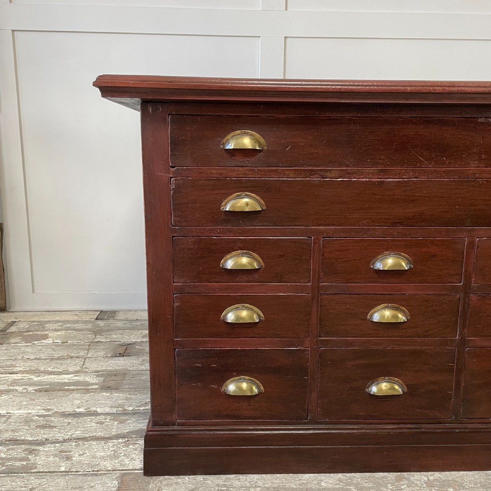 Victorian Mahogany Haberdashery Shop Counter View VI