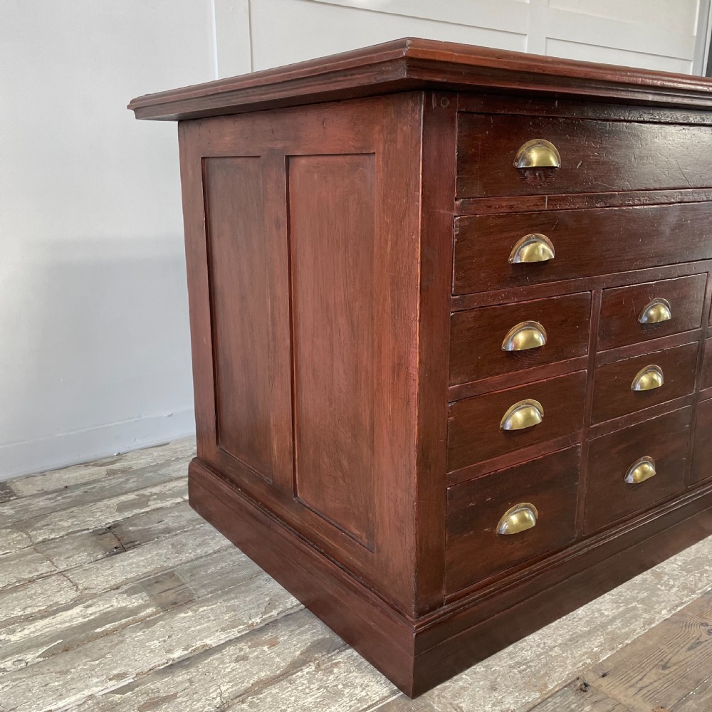 Victorian Mahogany Haberdashery Shop Counter View VII
