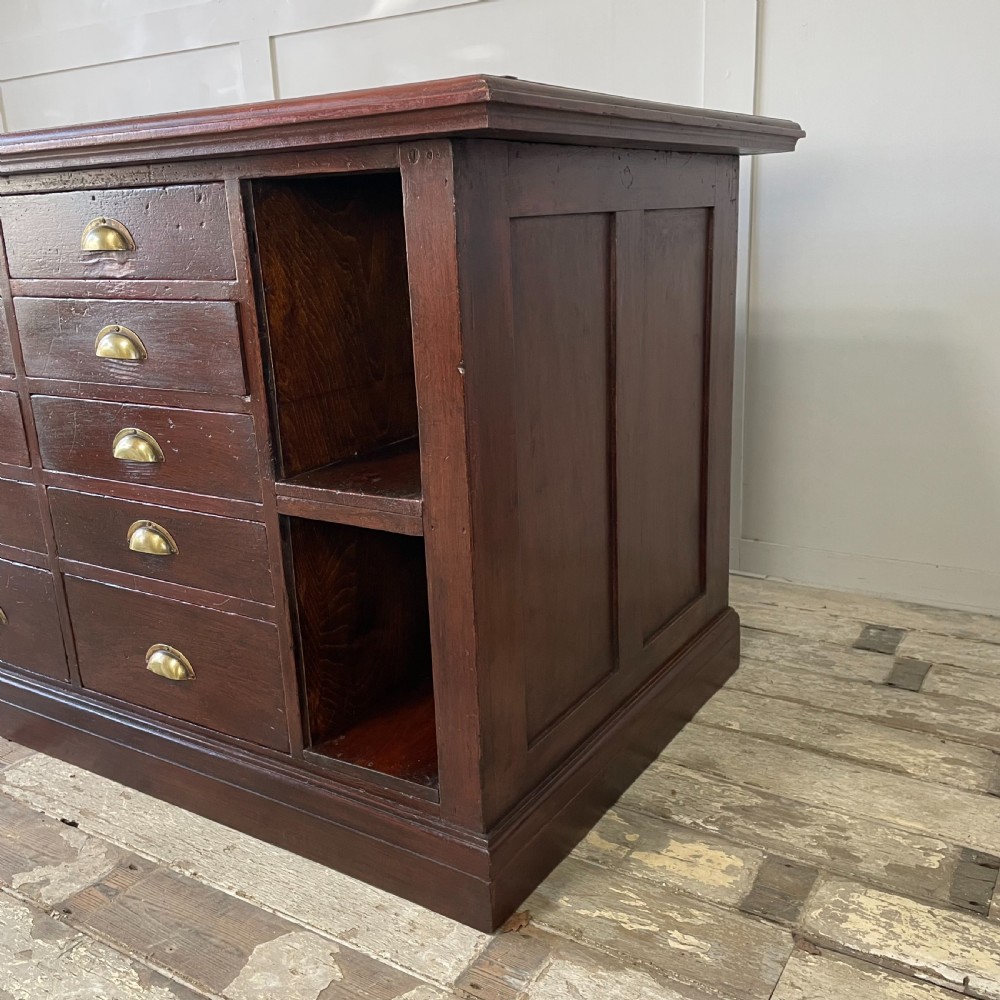 Victorian Mahogany Haberdashery Shop Counter View VIII