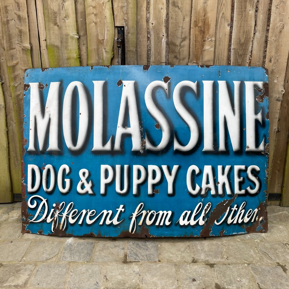 Large Early 20th C. Enamel Advertising Sign