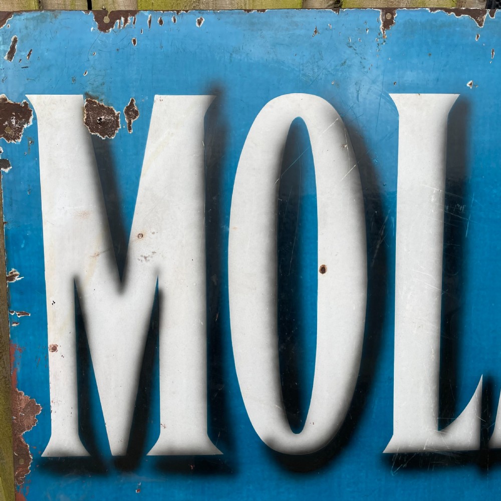 Large Early 20th C. Enamel Advertising Sign View II