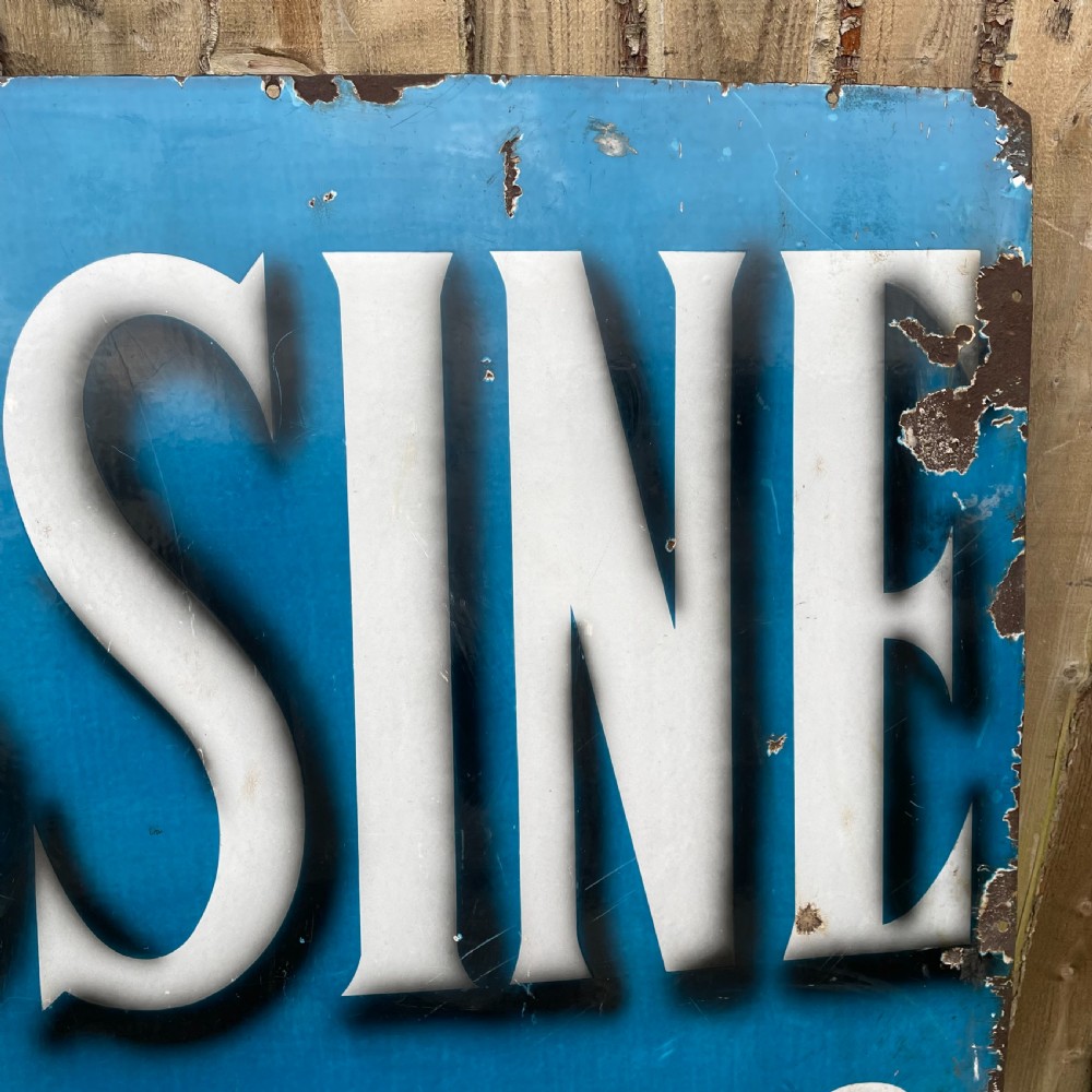 Large Early 20th C. Enamel Advertising Sign View IV