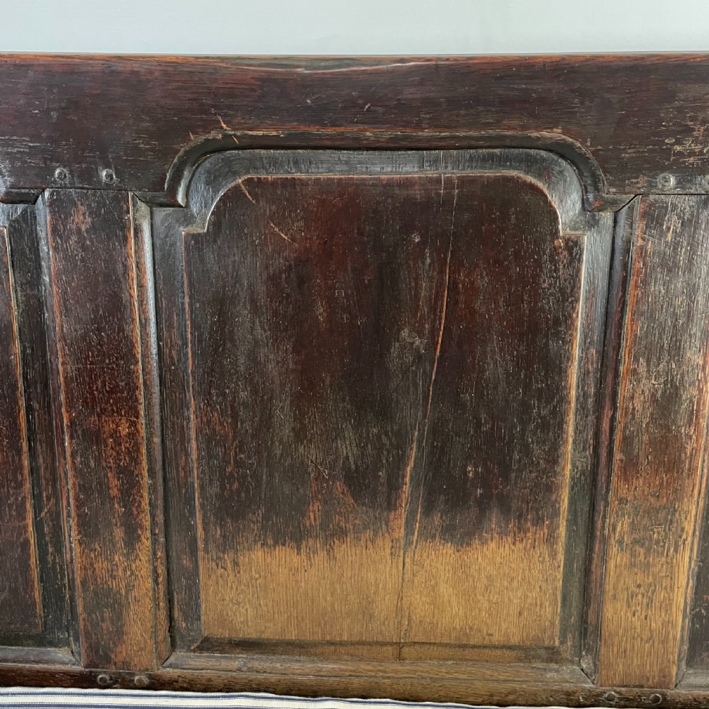 19th C. Oak Hall Bench View IV