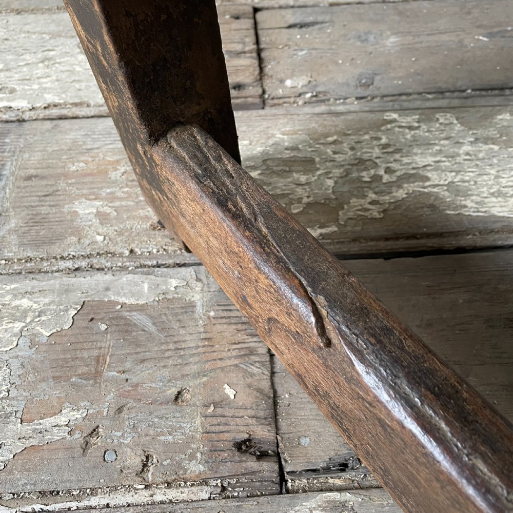 19th C. Oak Hall Bench View XIV