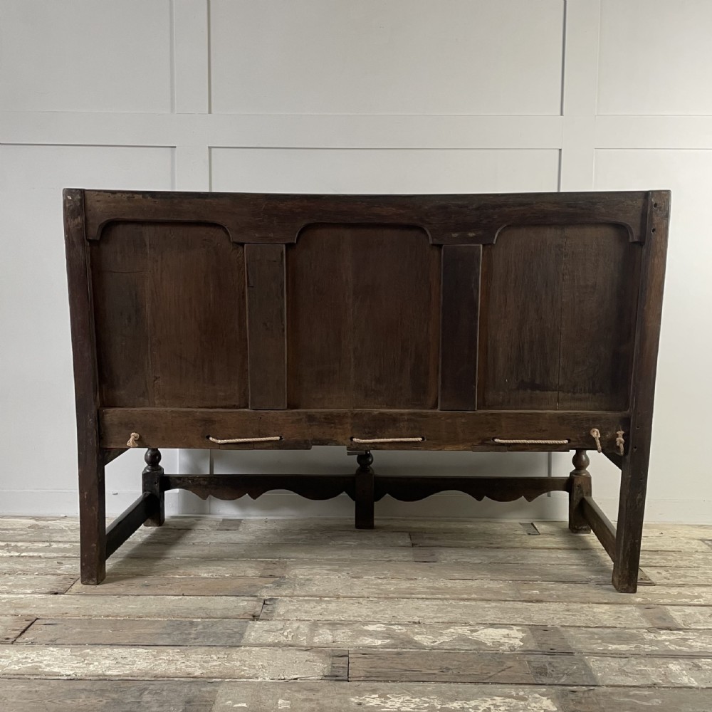 19th C. Oak Hall Bench View XV