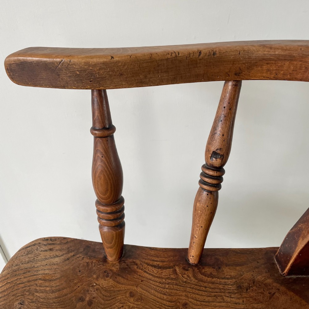 19th C. Elm Farmhouse Armchair View V
