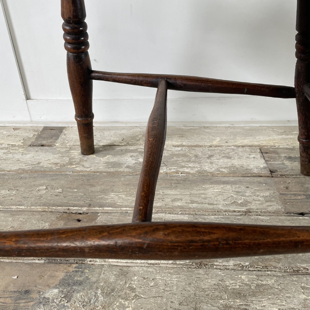 19th C. Elm Farmhouse Armchair View VIII