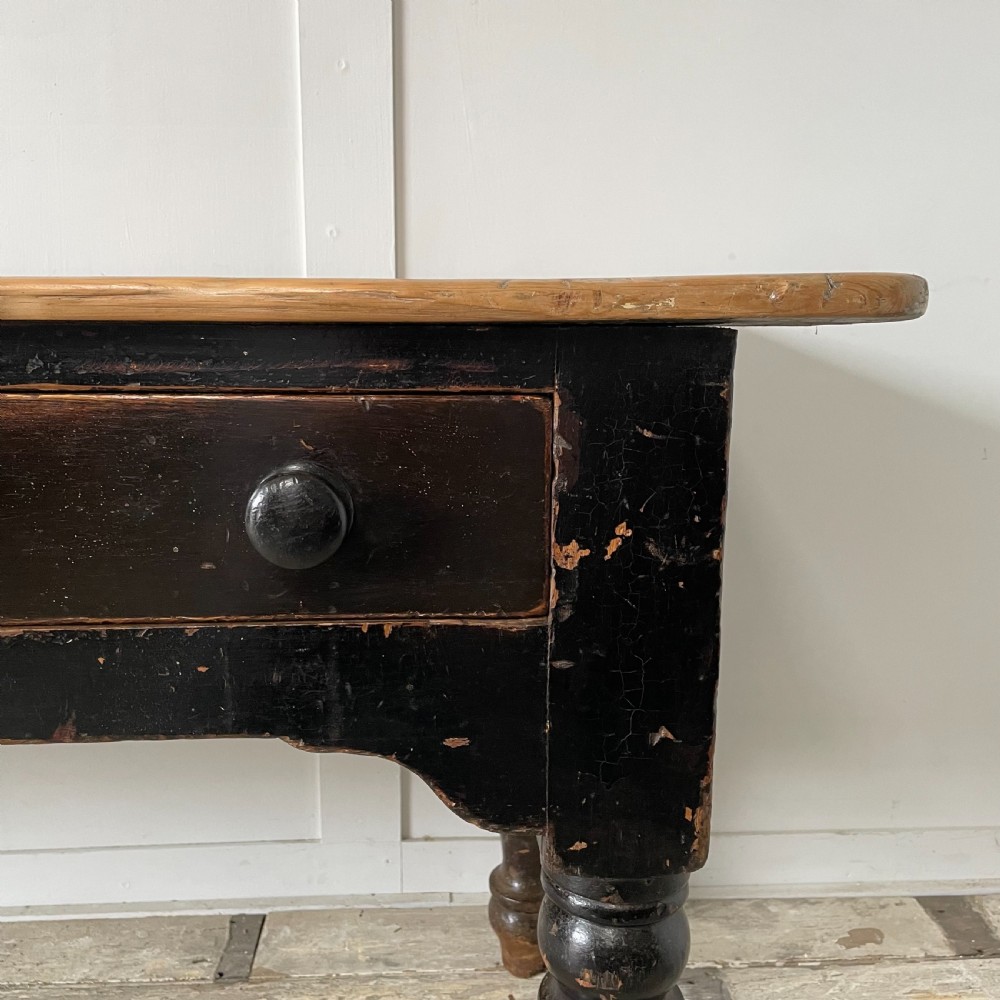 19th C. Pine Kitchen Prep Table View VII