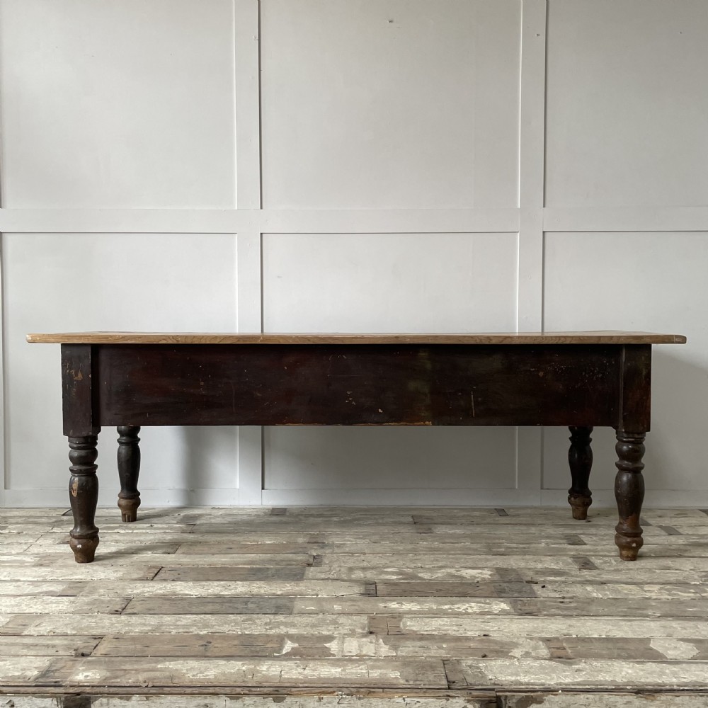 19th C. Pine Kitchen Prep Table View X