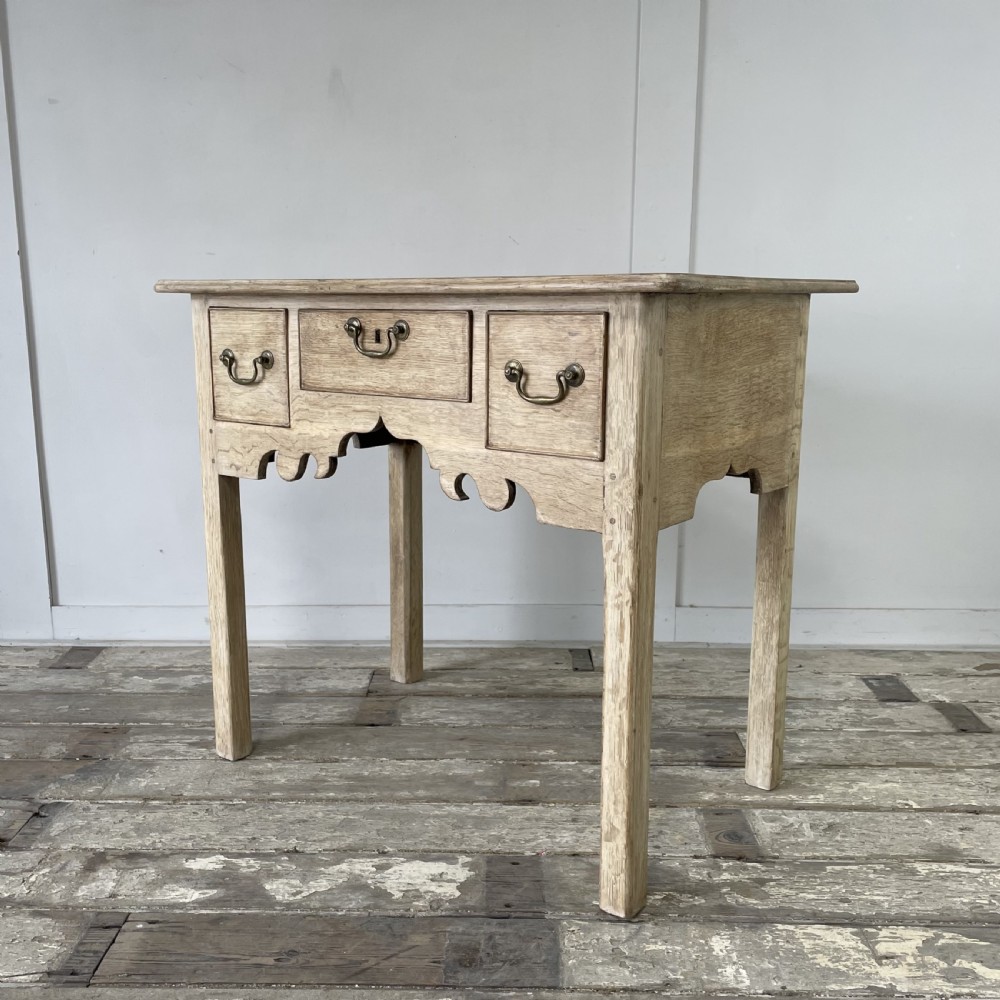 Victorian Bleached Oak Lowboy View II