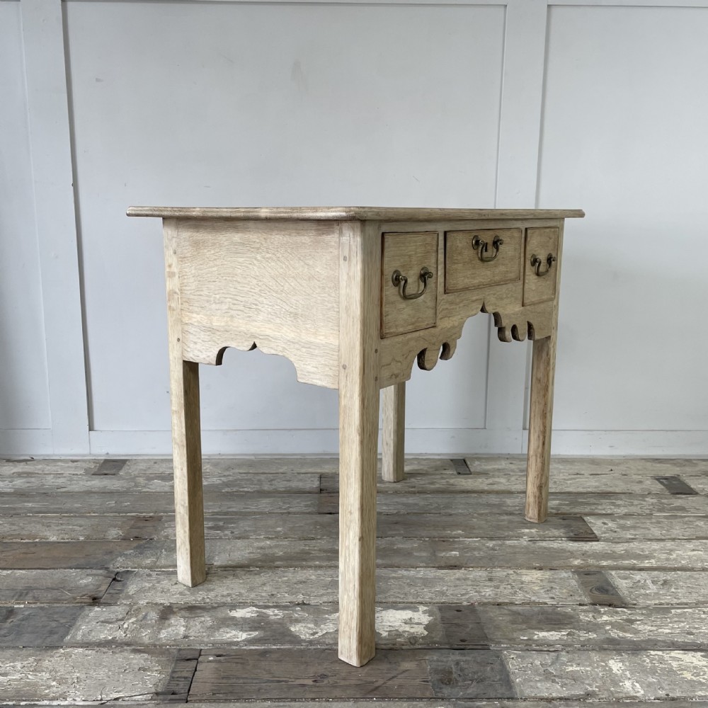 Victorian Bleached Oak Lowboy View III