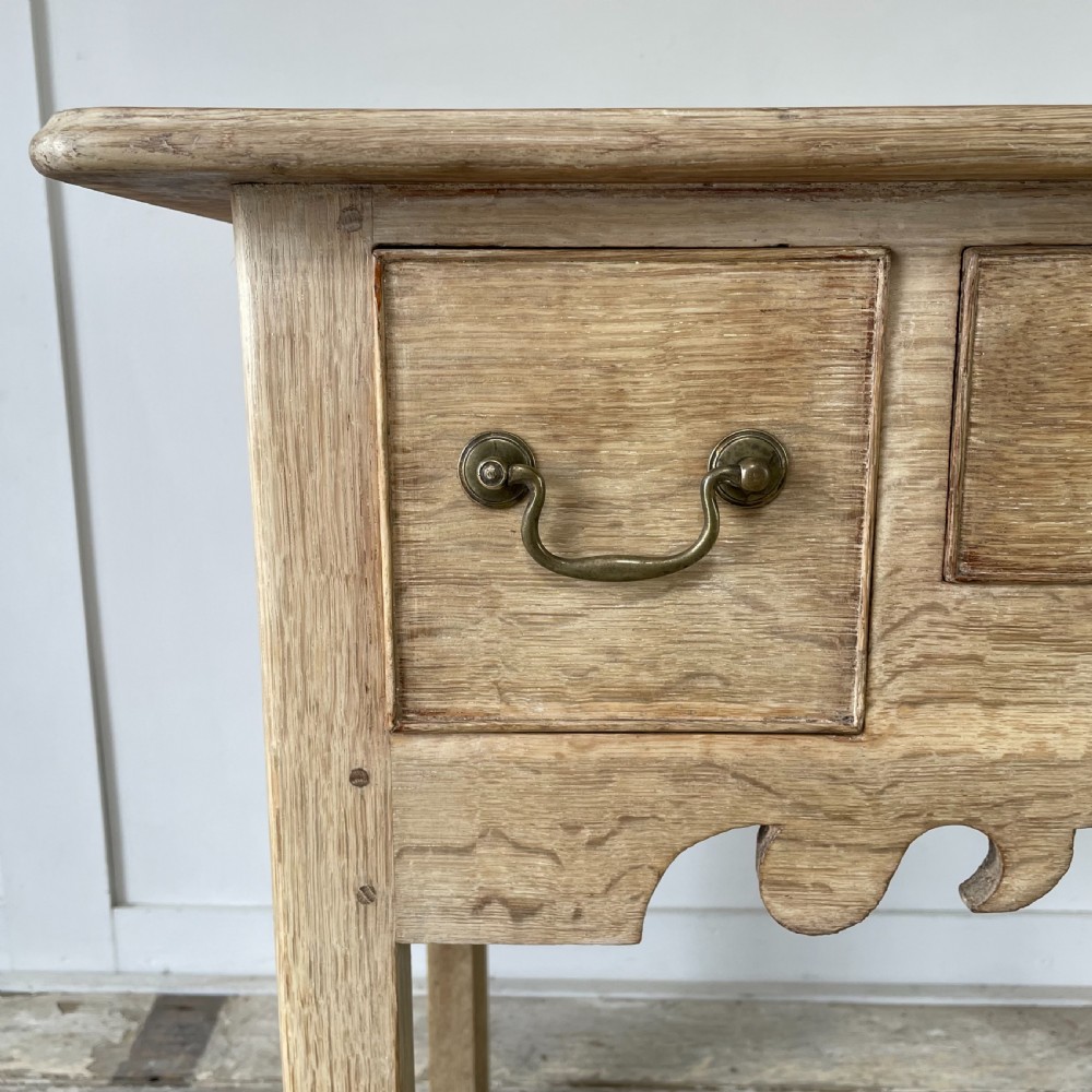 Victorian Bleached Oak Lowboy View V