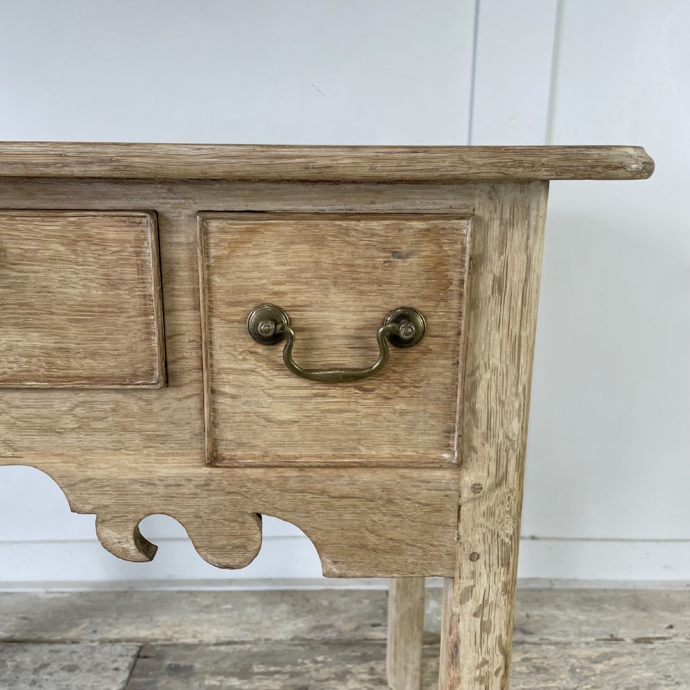 Victorian Bleached Oak Lowboy View VII