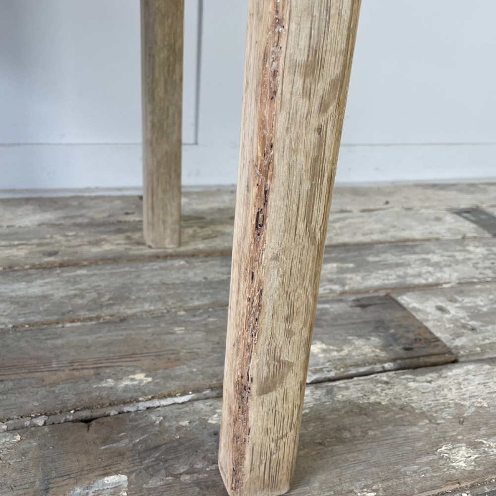 Victorian Bleached Oak Lowboy View VIII