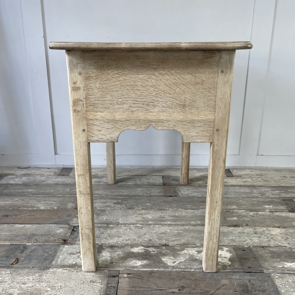 Victorian Bleached Oak Lowboy View XI