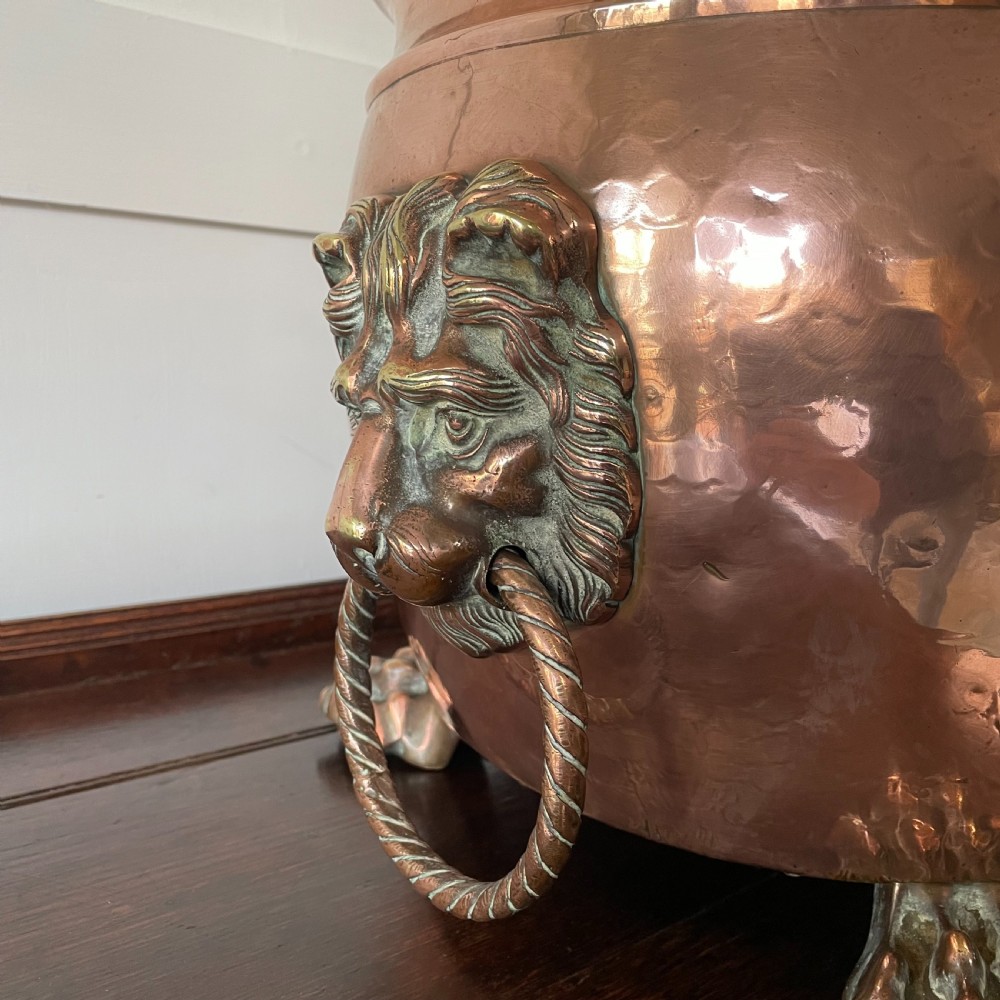 Large Victorian Copper Coal Bin View IV
