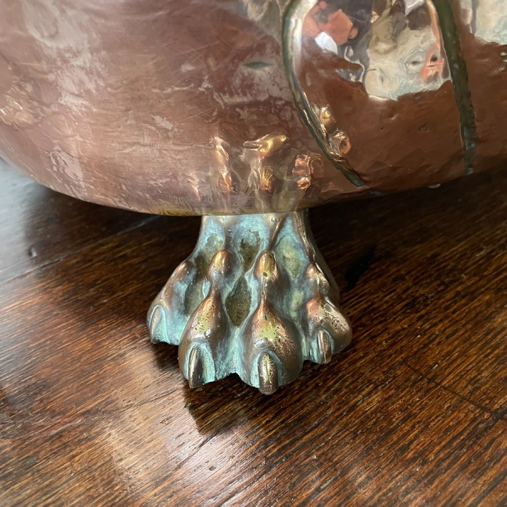 Large Victorian Copper Coal Bin View V