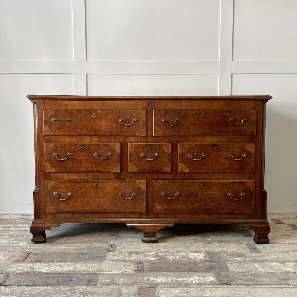 C.1820 Oak & Mahogany Mule Chest of Drawers