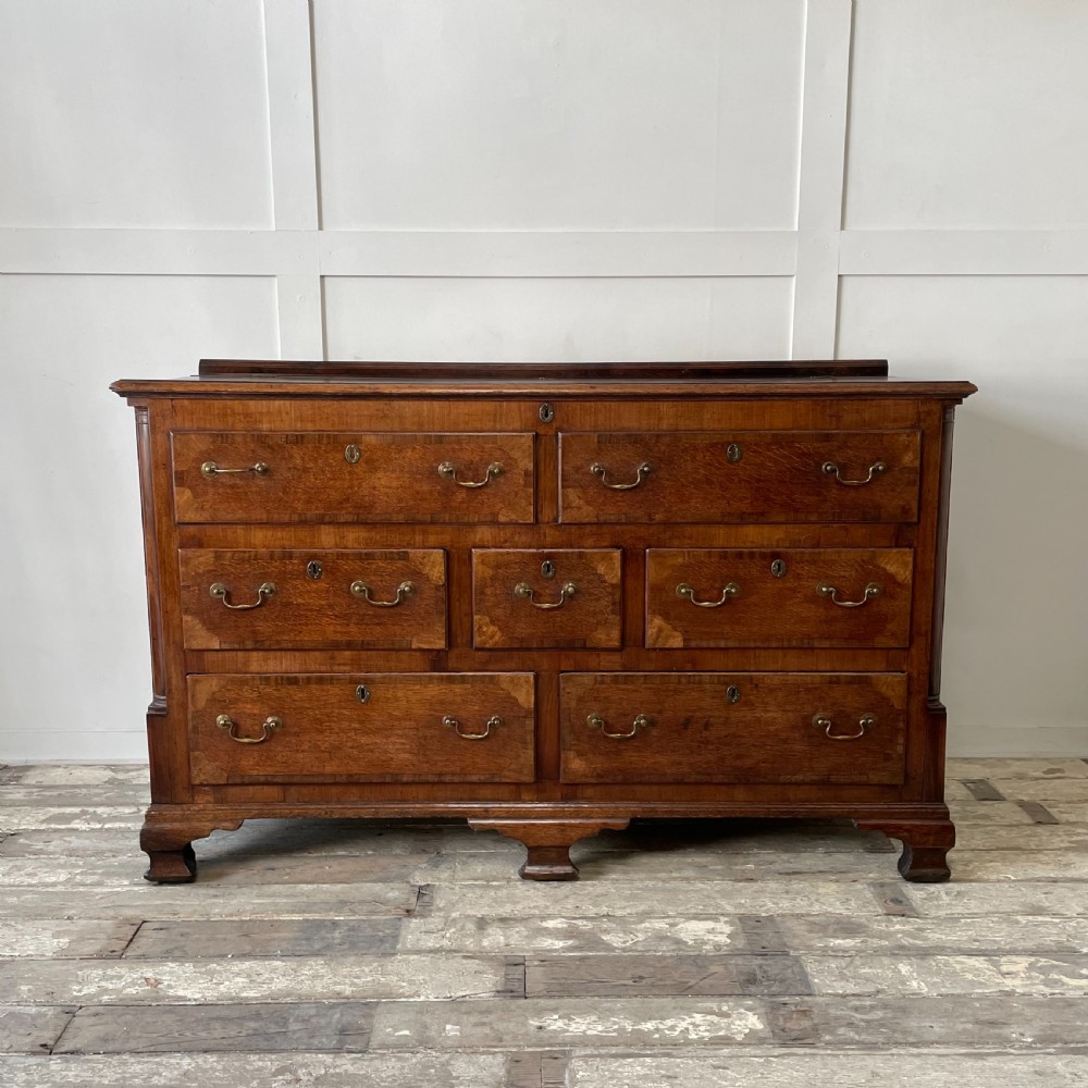 C.1820 Oak & Mahogany Mule Chest of Drawers View II