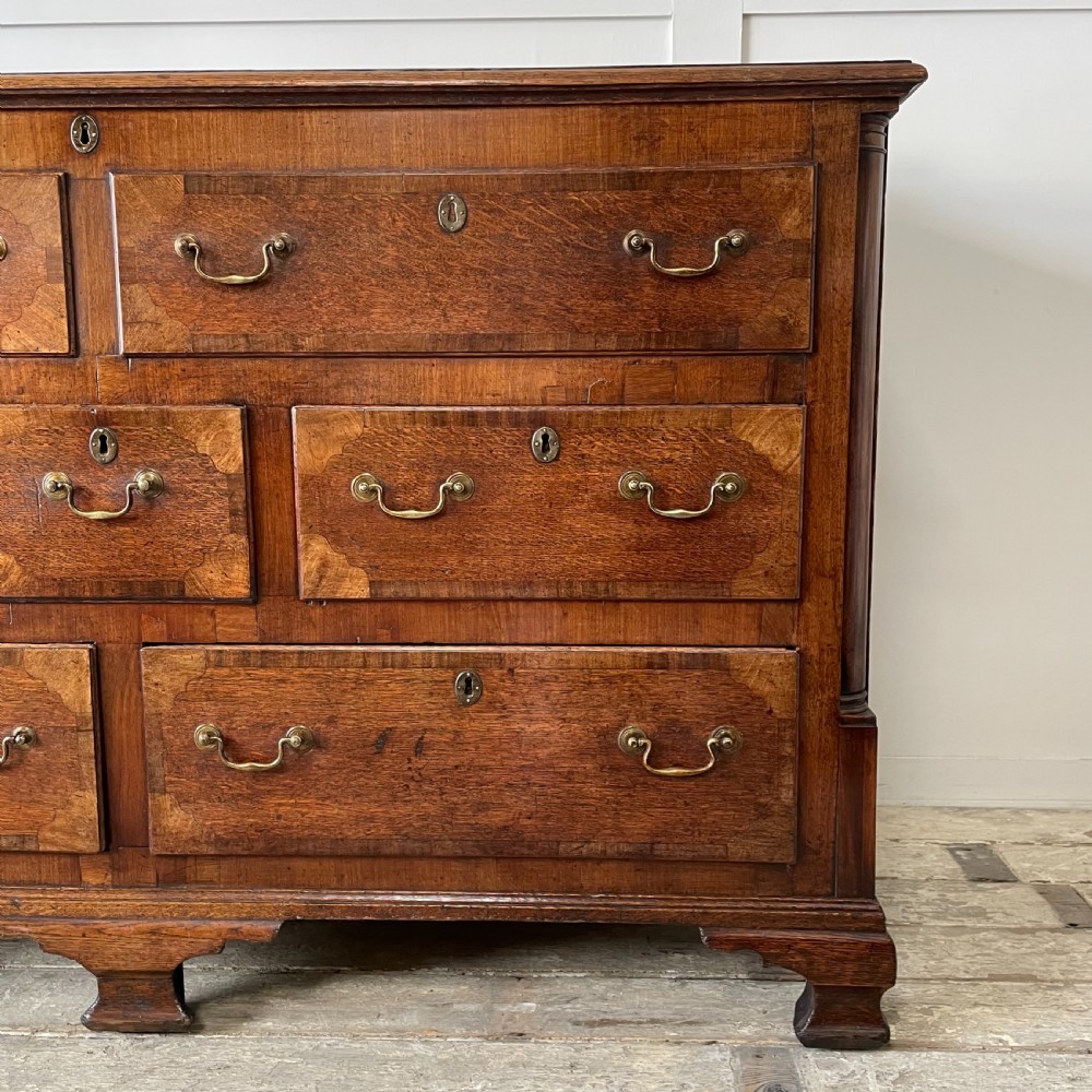 C.1820 Oak & Mahogany Mule Chest of Drawers View III
