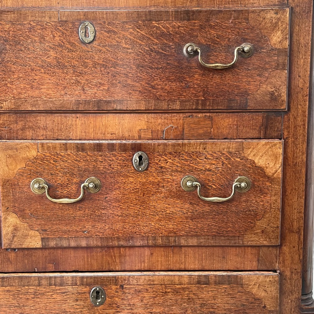 C.1820 Oak & Mahogany Mule Chest of Drawers View IV