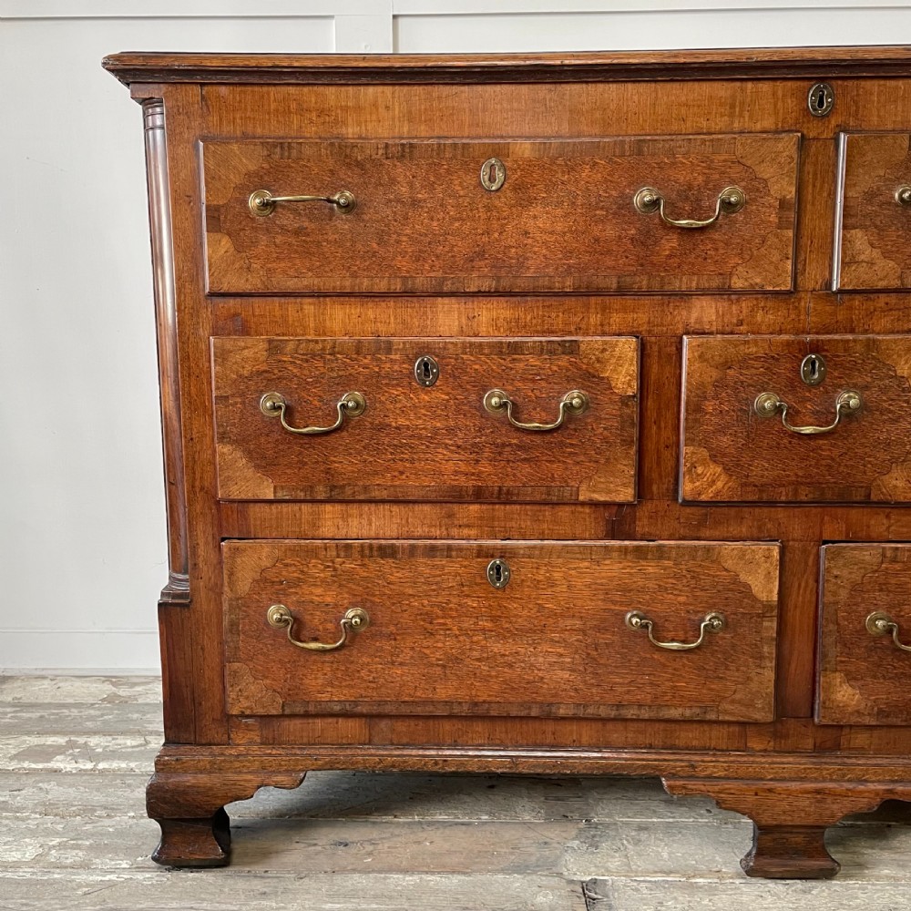 C.1820 Oak & Mahogany Mule Chest of Drawers View VI