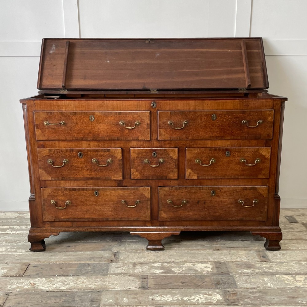 C.1820 Oak & Mahogany Mule Chest of Drawers View XV