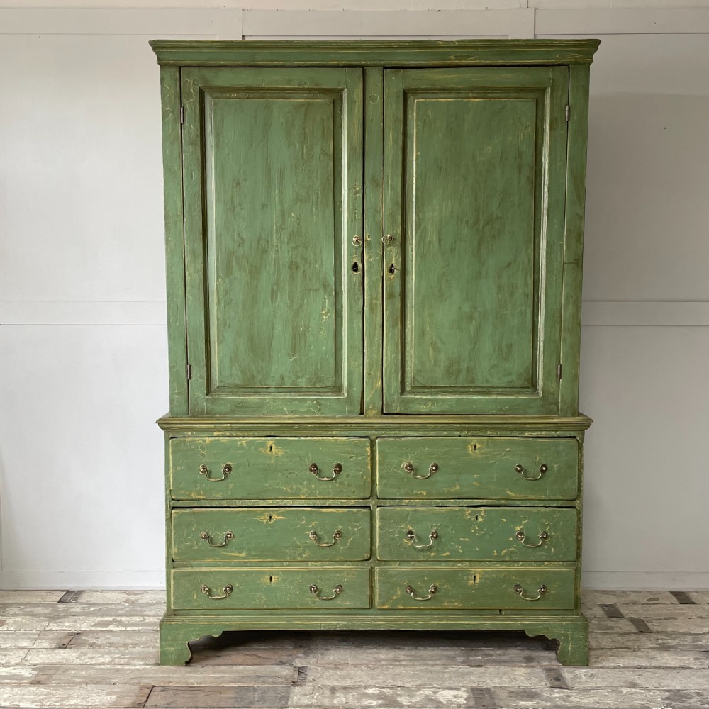 Georgian Painted Pine Housekeepers Cupboard