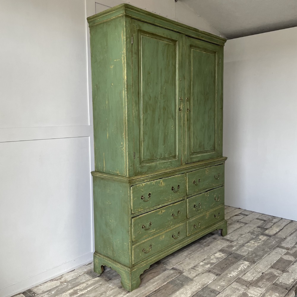 Georgian Painted Pine Housekeepers Cupboard View II