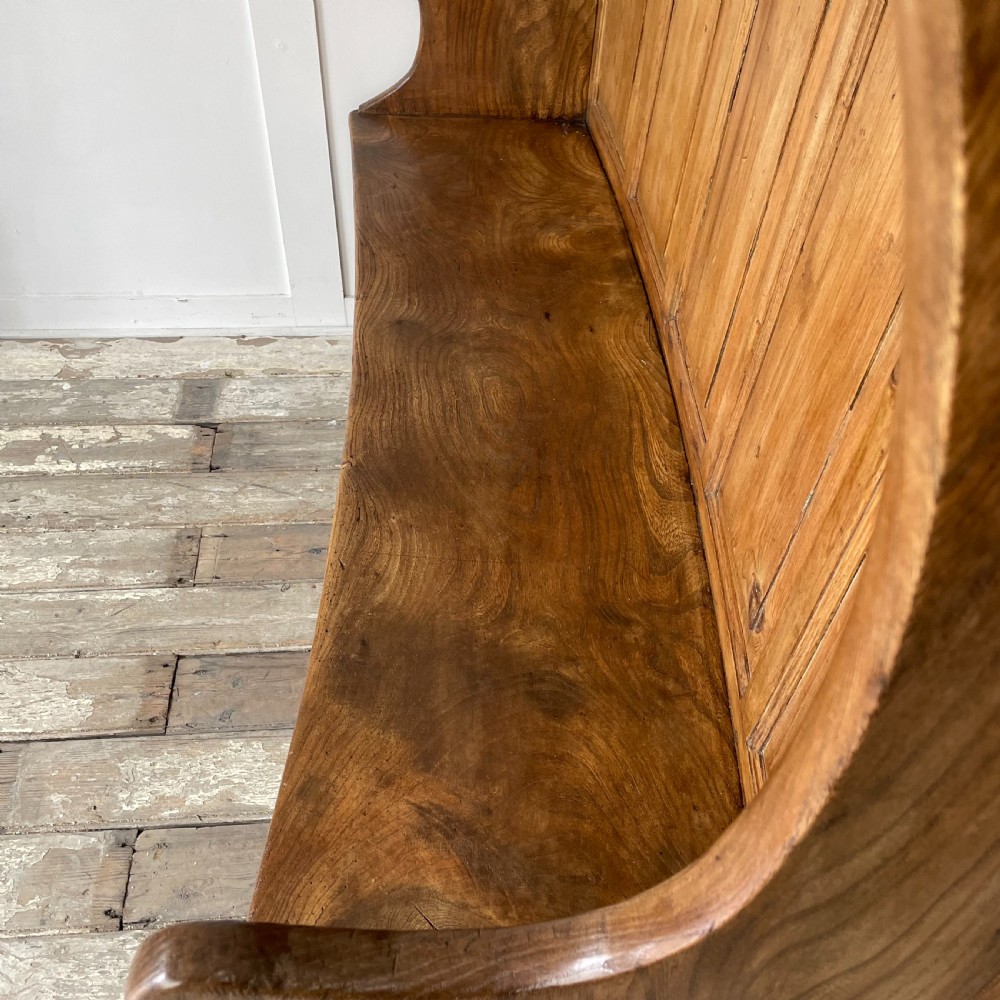 18th C. Pine & Elm Settle View X