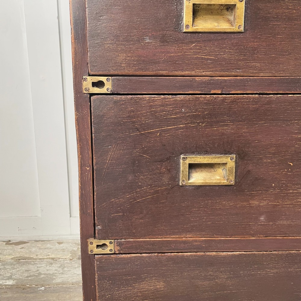 Early 19th C. Campaign Chest of Drawers View III