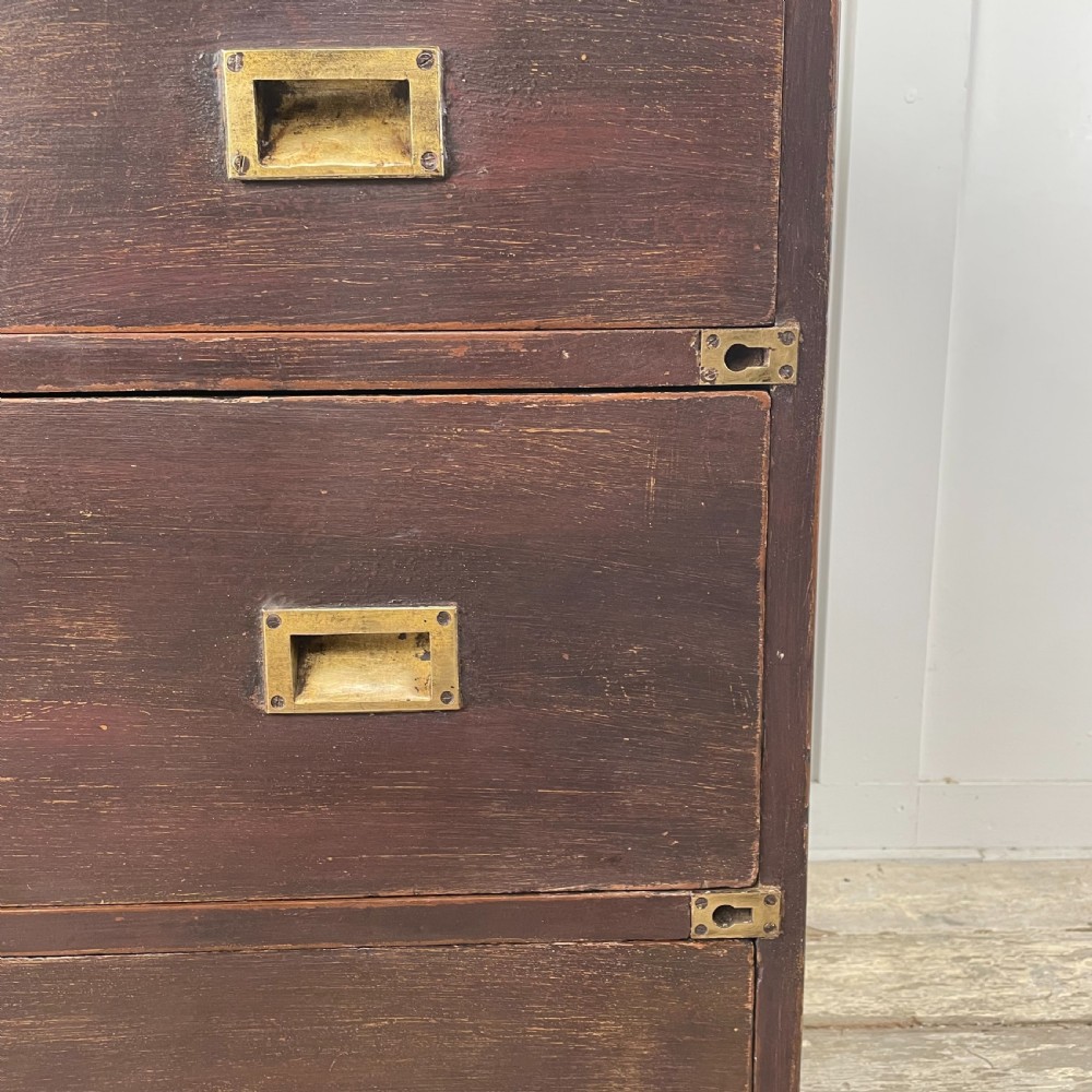 Early 19th C. Campaign Chest of Drawers View IV