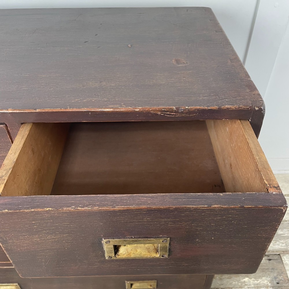 Early 19th C. Campaign Chest of Drawers View V