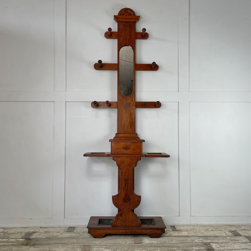 1920's Oak Hall Stand