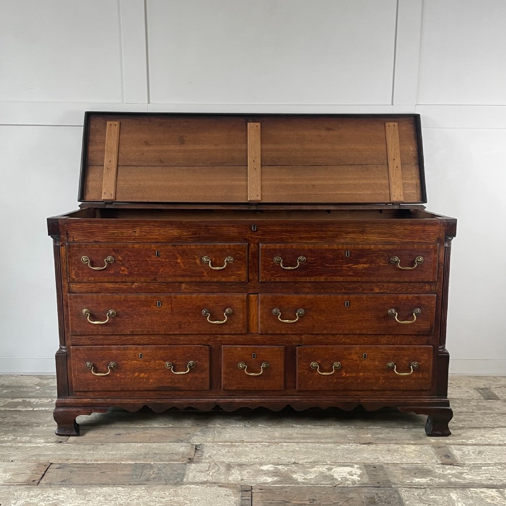 Early 19th C. Oak & Mahogany Mule Chest View III