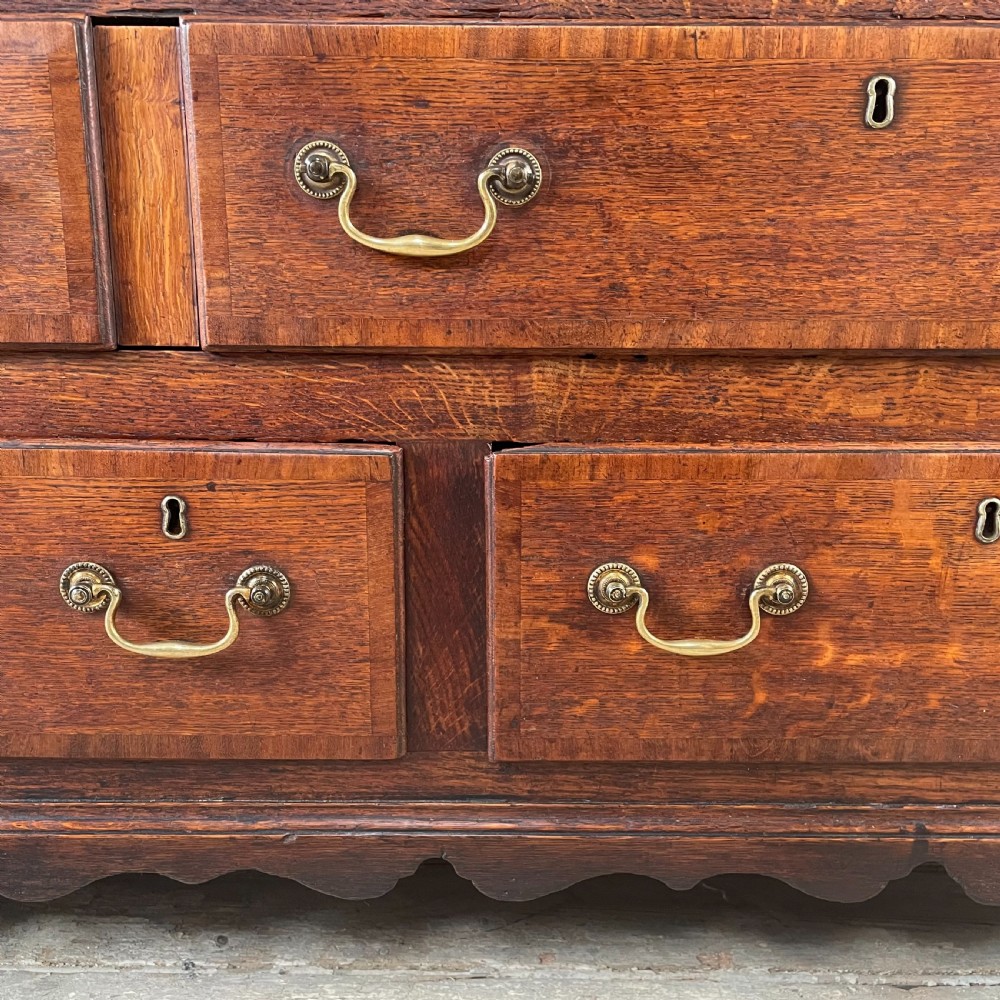 Early 19th C. Oak & Mahogany Mule Chest View VI