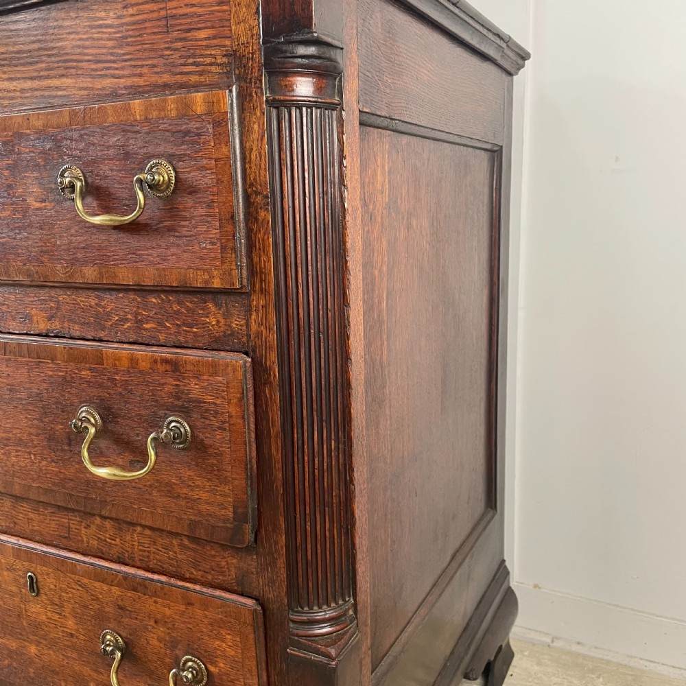 Early 19th C. Oak & Mahogany Mule Chest View VIII