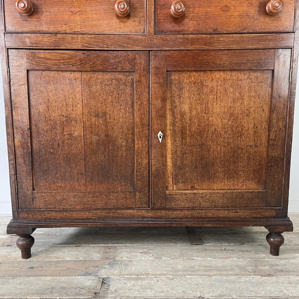 Early 19th C. Welsh Oak Food Cupboard View III