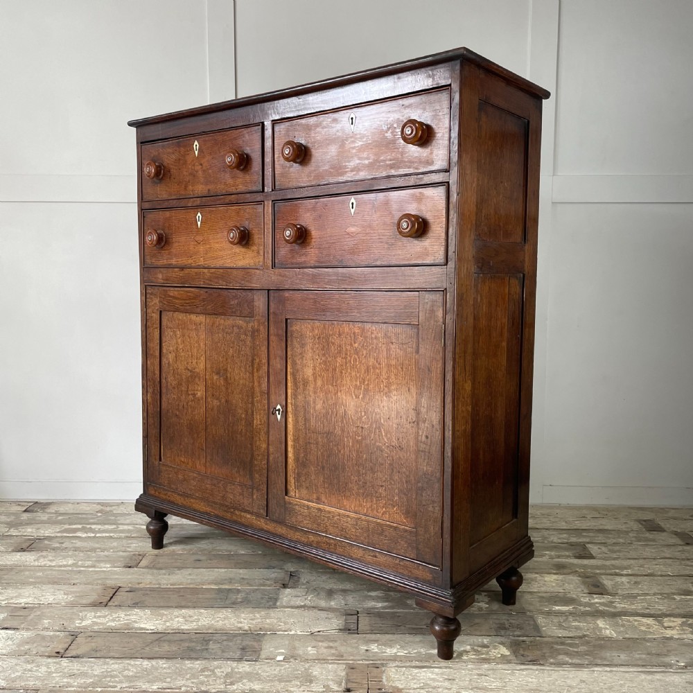 Early 19th C. Welsh Oak Food Cupboard View XI